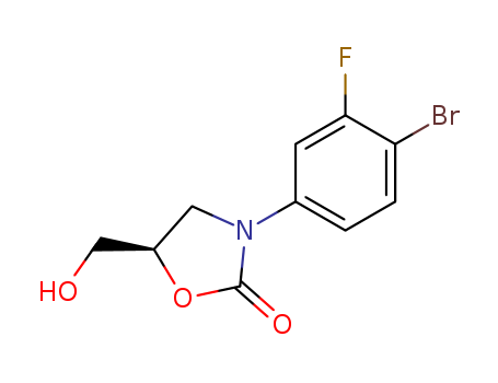 (5R)-3-(4-BROMO-3-FLUOROPHENYL)-5-HYDROXYMETHYLOXAZOLIDIN-2-ONE 444335-16-4