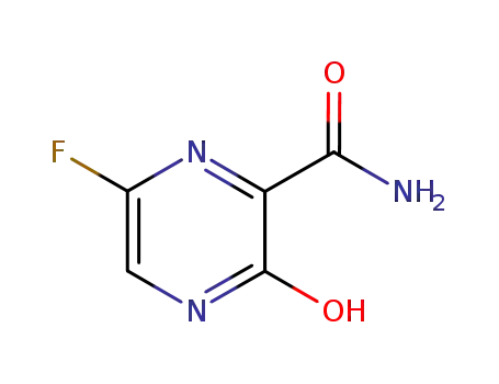 Molecular Structure of 259793-96-9 (Pyrazinecarboxamide, 6-fluoro-3,4-dihydro-3-oxo- (9CI))