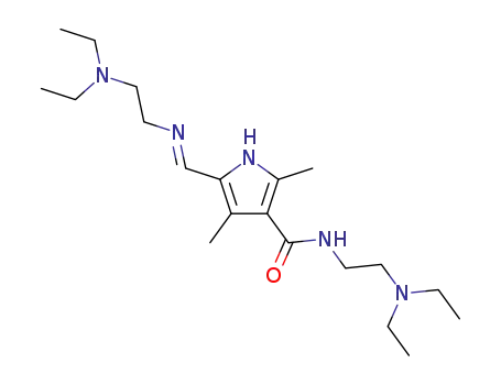 5-[(2-diethylamino-ethylimino)-methyl]-2,4-dimethyl-1H-pyrrole-3-carboxylic acid (2-diethylamino-ethyl)-amide