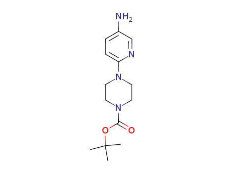 Molecular Structure of 119285-07-3 (4-(5-AMINOPYRIDIN-2-YL)PIPERAZINE-1-CARBOXYLIC ACID TERT-BUTYL ESTER)