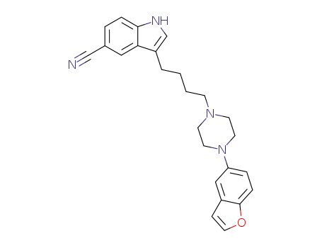 3-[4-(4-benzofuran-5-yl-piperazin-1-yl)-butyl]-1H-indole-5-carbonitrile