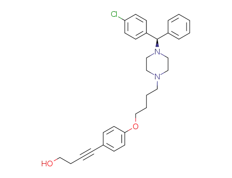 4-[4-(4-{4-[(R)-(4-Chloro-phenyl)-phenyl-methyl]-piperazin-1-yl}-butoxy)-phenyl]-but-3-yn-1-ol