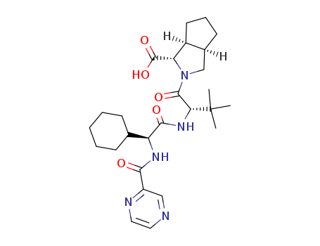 (1S,3aR,6aS)-2-((S)-2-((S)-2-cyclohexyl-2-(pyrazine-2-carboxamido)acetamido)-3,3-dimethylbutanoyl)octahydrocyclopenta[c]pyrrole-1-carboxylic acid