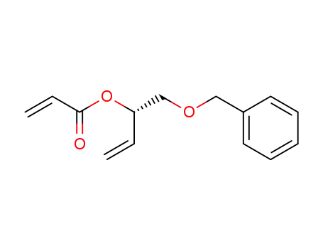 Molecular Structure of 681463-02-5 (2-Propenoic acid, (1S)-1-[(phenylmethoxy)methyl]-2-propenyl ester)