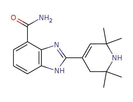 2-(2,2,6,6-tetramethyl-1,2,3,6-tetrahydropyridin-4-yl)-1H-benzimidazole-4-carboxylic acid amide