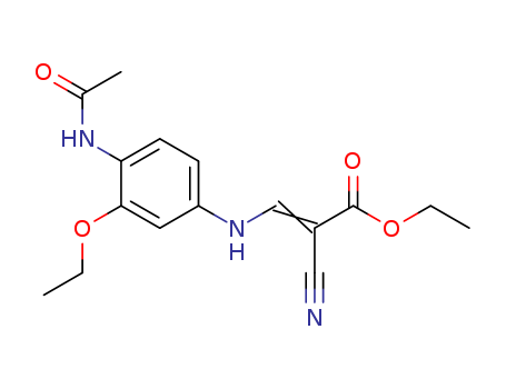 2-PROPENOIC ACID, 3-[[4-(ACETYLAMINO)-3-ETHOXYPHENYL]AMINO]-2-CYANO-, ETHYL ESTER