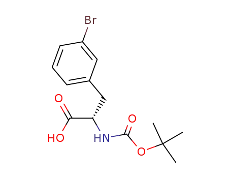Molecular Structure of 82278-73-7 ((S)-N-Boc-3-Bromophenylalanine)