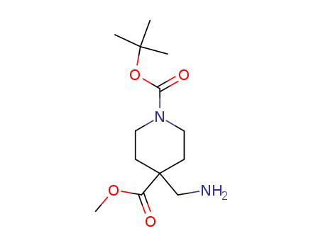 1-tert-butyl 4-methyl 4-(aminomethyl)piperidine-1,4-dicarboxylate