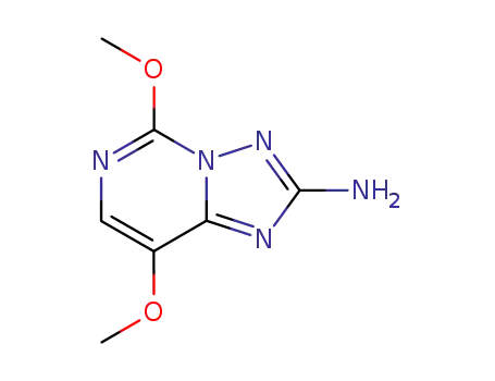 Molecular Structure of 219715-62-5 (2-Amino-5,8-dimethoxy-[1,2,4]triazolo[1,5-c]pyrimidine)