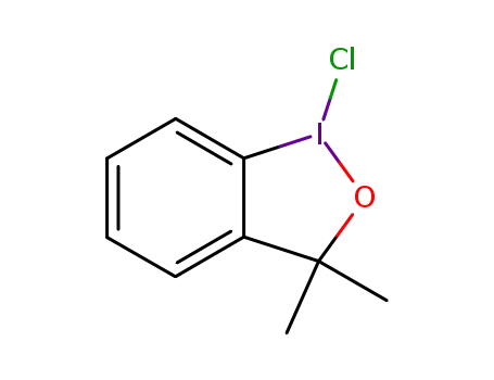Molecular Structure of 69352-04-1 (1-Chloro-1,3-dihydro-3,3-dimethyl-1,2-benziodoxole)