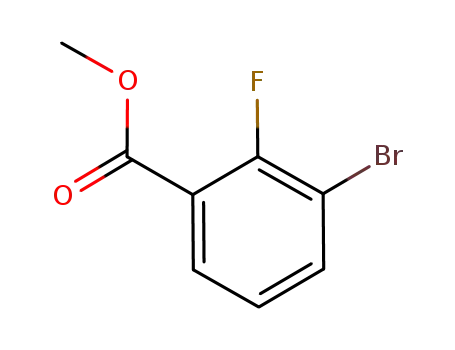 Molecular Structure of 206551-41-9 (3-Bromo-2-fluorobenzoic acid methyl ester)