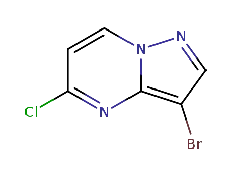 Molecular Structure of 960613-96-1 (3-Bromo-5-chloropyrazolo[1,5-a]pyrimidine)