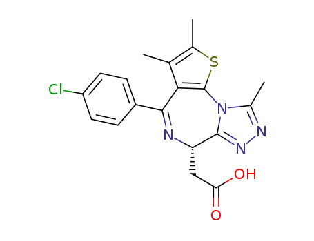 (S)-[4-(4-chlorophenyl)-2,3,9-trimethyl-6H-thieno[3,2-f][1,2,4]triazolo[4,3-a][1,4]diazepin-6-yl]acetic acid