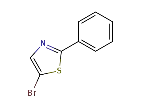 Molecular Structure of 53715-67-6 (5-BROMO-2-PHENYLTHIAZOLE)