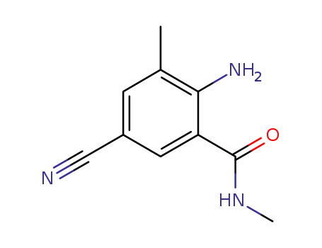 2-amino-3-methyl-5-cyanobenzoyl-N-methylamine