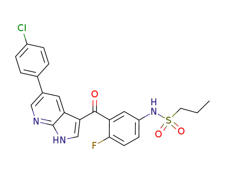 N-(3-(5-(4-chlorophenyl)-1H-pyrrolo[2,3-b]pyridine-3-carbonyl)-4-fluorophenyl)propane-1-sulfonamide