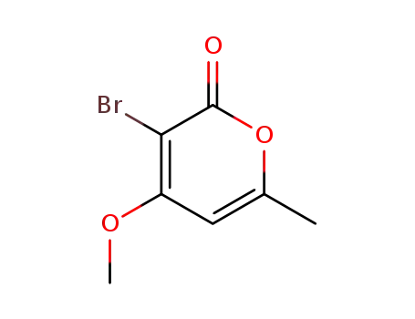 Molecular Structure of 670-35-9 (3-Bromo-4-methoxy-6-methyl-2-pyrone)