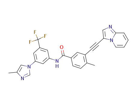 3-(imidazo[1,2-a]pyridin-3-ylethynyl)-4-methyl-N-(3-(4-methyl-1H-imidazol-1-yl)-5-(trifluoromethyl)phenyl)benzamide