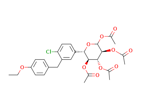 L-Xylopyranose, 5-C-[4-chloro-3-[(4-ethoxyphenyl)Methyl]phenyl]-, 1,2,3,4-tetraacetate,(5S)-