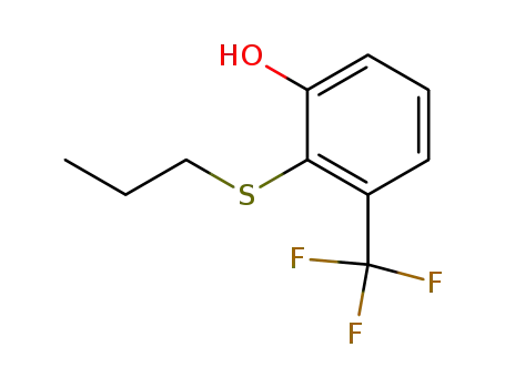 2-hydroxy-6-trifluoromethylphenyl propylsulfide