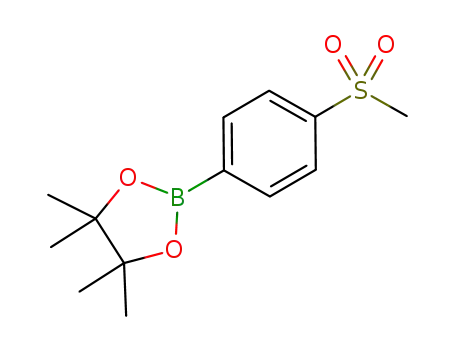 Molecular Structure of 603143-27-7 (4-(Methanesulfonyl)phenylboronic acid pinacol ester)