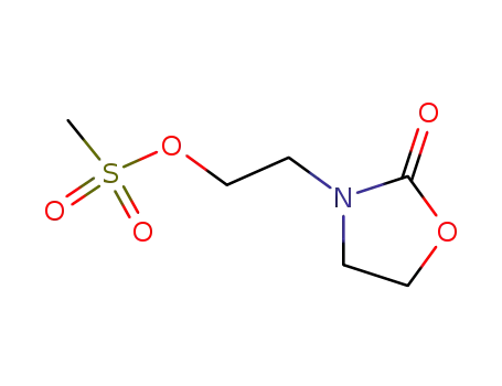 Molecular Structure of 854922-99-9 (2-Oxazolidinone, 3-[2-[(methylsulfonyl)oxy]ethyl]-)