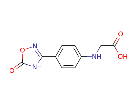 872728-82-0,N-[4-(5-OXO-4,5-DIHYDRO-1,2,4-OXADIAZOL-3-YL)PHENYL]GLYCINE,2-[4-(5-oxo-2H-1,2,4-oxadiazol-3-yl)anilino]acetic acid