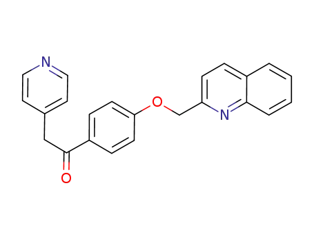 Molecular Structure of 871507-15-2 (2-PYRIDIN-4-YL-1-[4-(QUINOLIN-2-YLMETHOXY)-PHENYL]-ETHANONE)