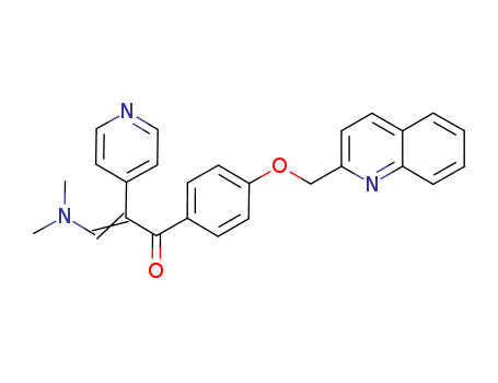 (E)-1-(4-((quinolin-2-yl)methoxy)phenyl)-3-(dimethylamino)-2-(pyridin-4-yl)prop-2-en-1-one