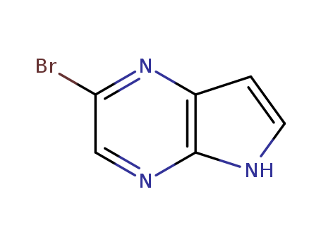 875781-43-4,5-Bromo-4,7-diazaindole,4H-Pyrrolo[2,3-b]pyrazine,2-bromo- (9CI);2-Bromo-5H-pyrrolo[2,3-b]pyrazine;