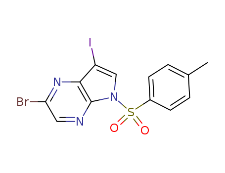 2-bromo-7-iodo-5-tosyl-5H-pyrrolo[2,3-b]pyrazine