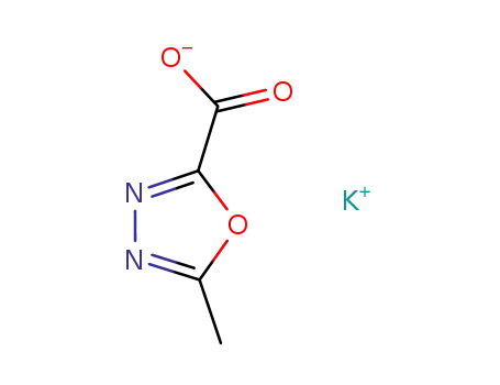 Molecular Structure of 888504-28-7 (5-Methyl-1,3,4-oxadiazole-2-carboxylic acid potassium salt)