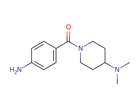 Molecular Structure of 50534-08-2 ((4-aminophenyl)[4-(dimethylamino)-1-piperidinyl]methanone)