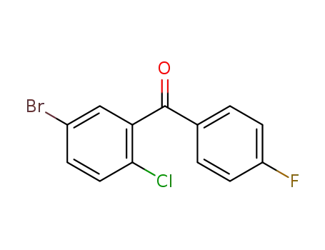 Molecular Structure of 915095-85-1 ((5-bromo-2-chlorophenyl)(4-fluorophenyl)methanone)