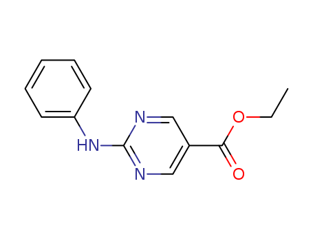 5-Pyrimidinecarboxylic acid, 2-(phenylamino)-, ethyl ester