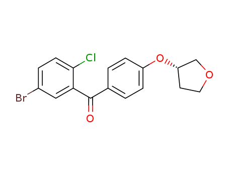 915095-84-0,(S)-(5-broMo-2-chlorophenyl)(4-(tetrahydrofuran-3-yloxy)phenyl)Methanone,(S)-(5-broMo-2-chlorophenyl)(4-(tetrahydrofuran-3-yloxy)phenyl)Methanone;(5-Bromo-2-chlorophenyl)[4-[[(3S)-tetrahydro-3-furanyl]oxy]phenyl]methanone