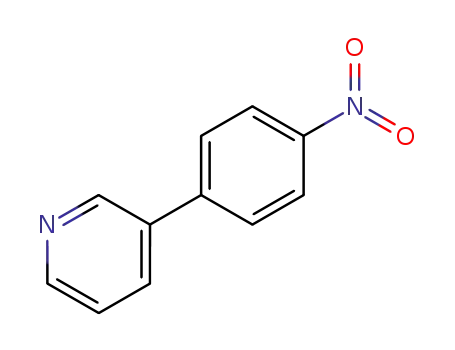 Molecular Structure of 4282-46-6 (3-(4-Nitrophenyl)pyridine)