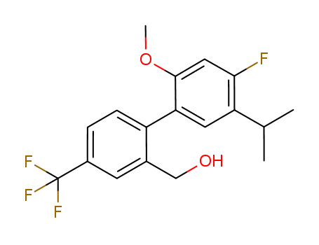 4'-Fluoro-2'-methoxy-5'-isopropyl-4-trifluoromethyl-1,1'-biphenyl-2-methanol