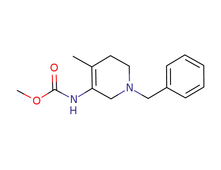 Molecular Structure of 923036-28-6 ((1-Benzyl-4-Methyl-1,2,5,6-tetrahydropyridin-3-yl)carbaMic acid Methyl ester)