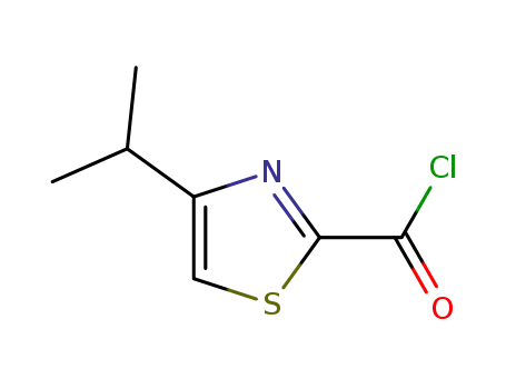 Molecular Structure of 923289-59-2 (4-Isopropylthiazole-2-carbonyl chloride)