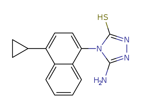 3H-1,2,4-TRIAZOLE-3-THIONE, 5-AMINO-4-(4-CYCLOPROPYL-1-NAPHTHALENYL)-2,4-DIHYDRO