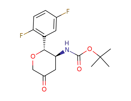 N-[(2R,3S)-2-(2,5-difluorophenyl)tetrahydro-5-oxo-2H-pyran-3-yl]carbamic acid 1,1-dimethylethyl ester