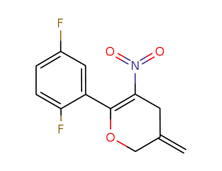 6-(2,5-difluorophenyl)-3-methylidene-5-nitro-3,4-dihydro-2H-pyran