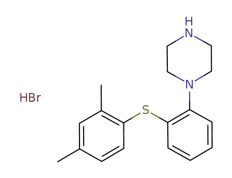Molecular Structure of 960203-27-4 (Vortioxetine hydrobromide)