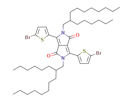 Molecular Structure of 1000623-98-2 (2,5-Di(HD)-3,6-di(5-broMothiophen)diketopyrrolopyrrole)
