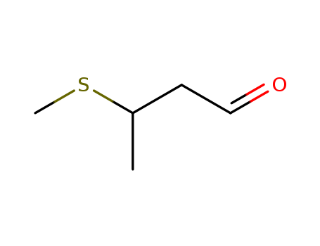 16630-52-7,3-(Methylthio)butanal,Butyraldehyde,3-(methylthio)- (6CI,8CI);3-(Methylthio)butyraldehyde;3-Methylsulfanylbutyraldehyde;b-(Methylthio)butyraldehyde;3-Methylthio butanal;