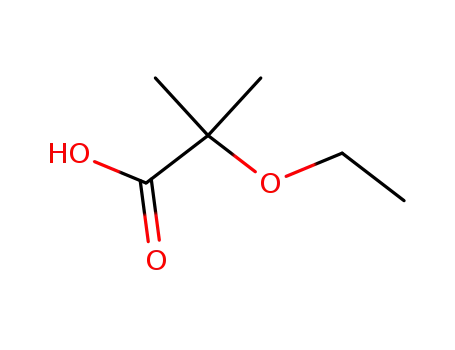 Molecular Structure of 15001-71-5 (Propanoic acid, 2-ethoxy-2-methyl)