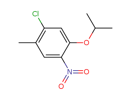 Molecular Structure of 1032903-50-6 (1-Chloro-5-isopropoxy-2-methyl-4-nitrobenzene)