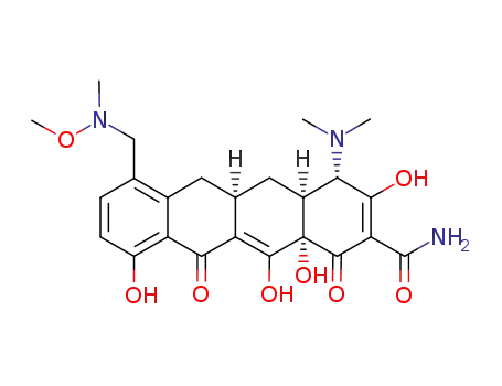 (4S,4aS,5aR,12aS)-4-dimethylamino-3,10,12,12a-tetrahydroxy-7-[(methoxy(methyl)amino)-methyl]-1,11-dioxo-1,4,4a,5,5a,6,11,12a-octahydro-naphthacene-2-carboxylic acid amide