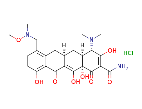 1035979-44-2,(4S,4aS,5aR,12aS)-4-(DiMethylaMino)-1,4,4a,5,5a,6,11,12a-octahydro-3,10,12,12a-tetrahydroxy-7-[(MethoxyMethylaMino)Methyl]-1,11-dioxo-2-naphthacenecarboxaMide hydrochloride,(4S,4aS,5aR,12aS)-4-(DiMethylaMino)-1,4,4a,5,5a,6,11,12a-octahydro-3,10,12,12a-tetrahydroxy-7-[(MethoxyMethylaMino)Methyl]-1,11-dioxo-2-naphthacenecarboxaMide hydrochloride;P005672 HCl;P005672 (hydrochloride);Sarecycline (hydrochloride);Sarecycline